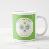 Pickleball Speler Gift Rainbow Paddles Custom Team Extra Grote Beker (Rechts)