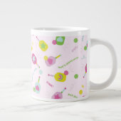 Pickleball Speler Gift voor Haar Pink Specialty Mo Extra Grote Beker (Rechts)