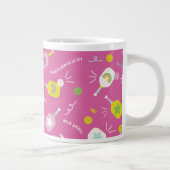 Pickleball Speler Gift voor Haar Pink Specialty Mo Extra Grote Beker (Rechts)