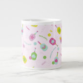 Pickleball Speler Gift voor Haar Roze Gepersonalis Extra Grote Beker (Voorkant)