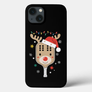 Pickleball Speler Kerstvakantie Rendier Xmas iPhone 13 Hoesje