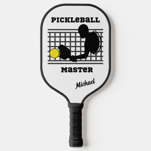 Pickleball speler meester winnaar aangepaste naam paddle (Voorkant)