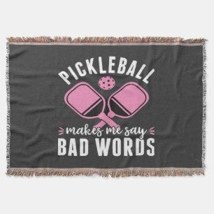 Pickleball Speler Pickleball Maakt Me Naar Zeggen Deken
