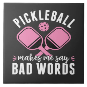 Pickleball Speler Pickleball Maakt Me Slechte Ding Tegeltje