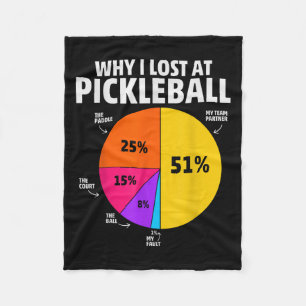 Pickleball Speler Quote Grappige Pickleball Lover Fleece Deken