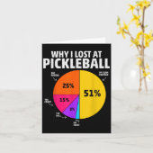 Pickleball Speler Quote Grappige Pickleball Lover  Kaart (Gele Bloem)