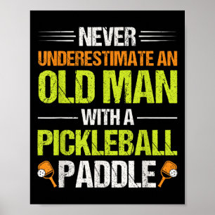 Pickleball Speler Quote Grappige Pickleball Lover Poster