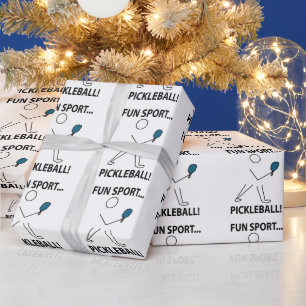 Pickleball Speler Sport Fun Sport Pickleball Cadeaupapier