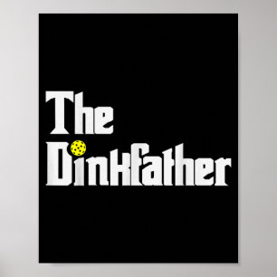 Pickleball-speler vader grappige dink vader grap poster