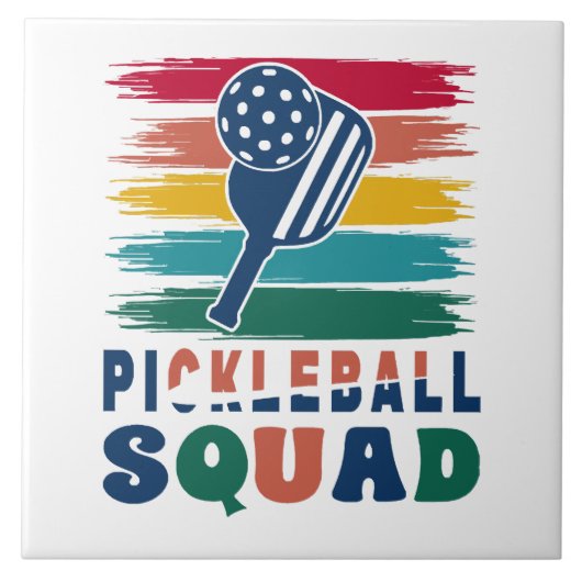 Pickleball Spelers Gift Idee Tegeltje (Voorkant)