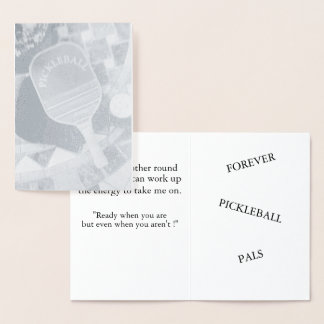 "Pickleball-speluitnodiging" (5" x 7") Folie Kaarten