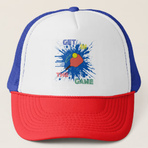 Pickleball sport paddle spel speler trucker pet