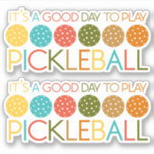 Pickleball Sport Sticker (Voorkant)