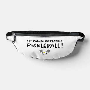 Pickleball Sporten Cute Quote Cool Zwart Witte Rie Heuptasje