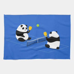 Pickleball Sporthanddoek: "Pickleball Pandas" Theedoek