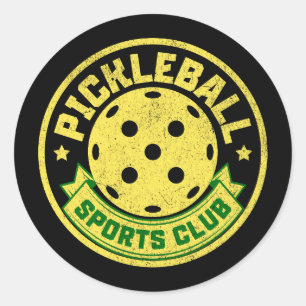 Pickleball Sports Club Pickleball Gezegde Ronde Sticker