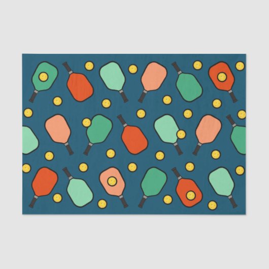 Pickleball Sports Tissuepapier (Voorkant)