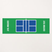 Pickleball sportveld gepersonaliseerde yogamat (Voorkant (horizontaal))