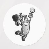 Pickleball Star Labels (Design 1)