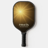Pickleball Star Modern Cool Light Monogramed Name Paddle (Achterkant)