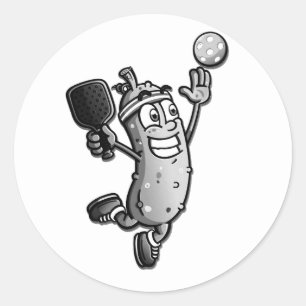 Pickleball Star Ronde Sticker