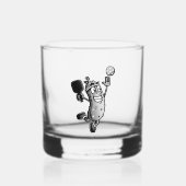 Pickleball Star Whisky Glas (Voorkant)