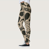 Pickleball Stencil Motif Art Leggings (Links)