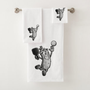 Pickleball Ster Bad Handdoek