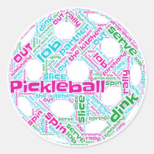 Pickleball Sticker (Voorkant)