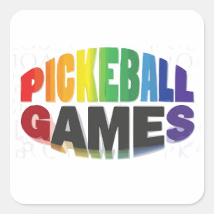Pickleball-sticker Vierkante Sticker