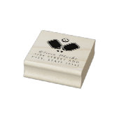 Pickleball Stijlvol Script Rubber Stamp Rubberstempel (Stempel)