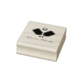 Pickleball Stlish Script Tampon en caoutchouc (Tampon)