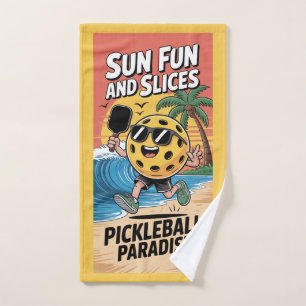 Pickleball Sun Fun Et Slices Drôle Vacances