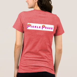 Pickleball T beroemd gemaakt door Pickle Peace Tri-Blend Shirt