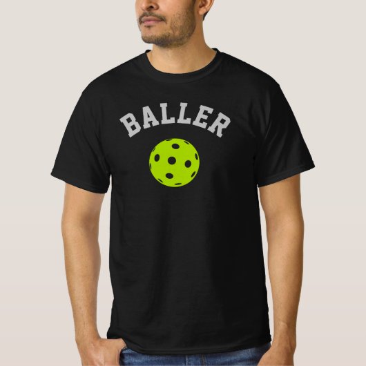 Pickleball T-shirt - "BALLER" (Voorkant)