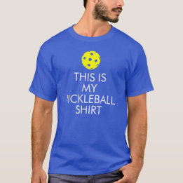 Pickleball T-shirt: "Dit is mijn Pickleball Shirt" T-shirt