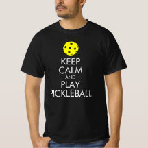 Pickleball T-shirt: Kalm houden en Pickleball afsp