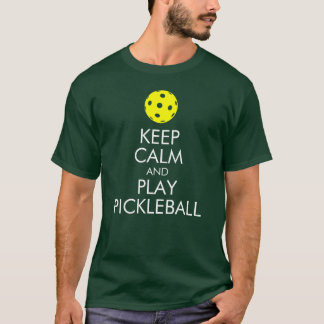 Pickleball T-shirt: Kalm houden en Pickleball afsp T-shirt