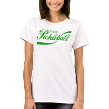 Pickleball T-shirt voor dames: "Geniet van Pickleb