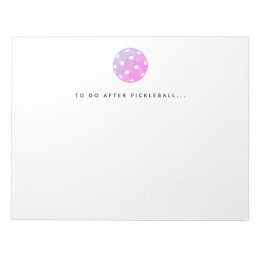 Pickleball te doen na Pickleball speler Notitieblo Notitieblok