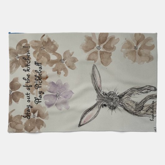 Pickleball Tea Towel Theedoek (Horizontaal)