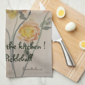 Pickleball Tea Towel Theedoek (Quarter Fold)