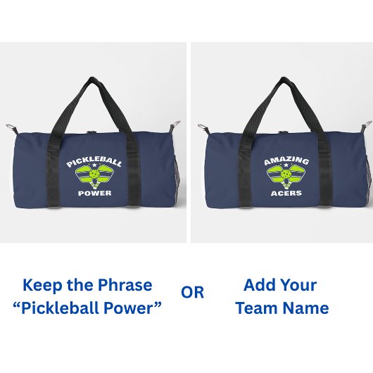 Pickleball Team Custom Plunjezak