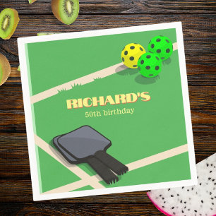 Pickleball-thema sport-birthdayparty met gezelligh servet