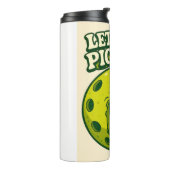 Pickleball-thema Thermosbeker (Gedraaid links)