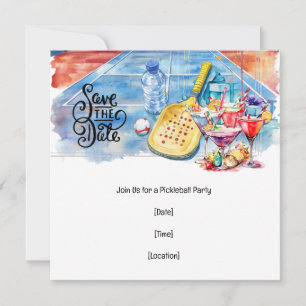 Pickleball themafeest kaart