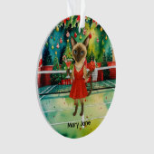 Pickleball thème de Noël pour les Amoureux de les (devant)