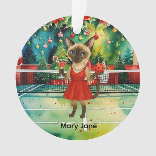 Pickleball thème de Noël pour les Amoureux de les (devant)