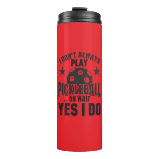 Pickleball Thermosbeker (Voorkant)