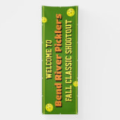 Pickleball Toernooi Welkomstbanner Spandoek (Verticaal)